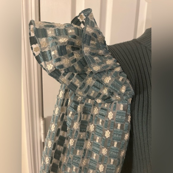 Anthropologie Flat White Mixed Media Pullover - Picture 10 of 12